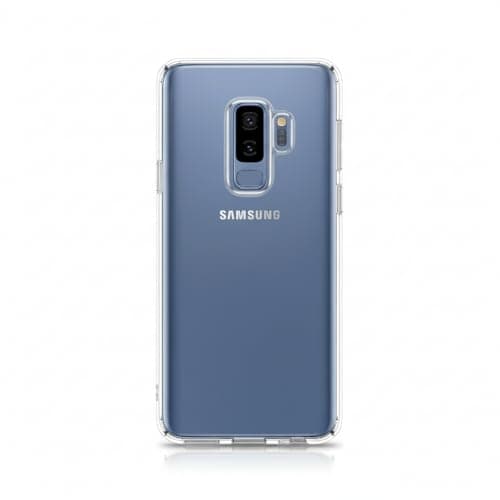 Image of Betron Clear Case compatible with Samsung Galaxy S9 Plus, Slim Lightweight Shockproof TPU, Reinforced Corners, Wireless Charger Compatible