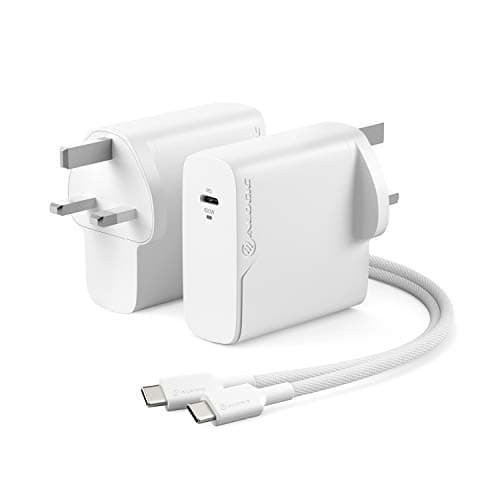 Image of ALOGIC 100W MacBook Pro Charger USB C Charger with GaN Fast Tech, PD 3.0 Laptop Charger for MacBook Pro 16/13, Air, M1 Mac, XPS 15/13, iPad Pro, iPhone 13/13 Pro/Max/13 Mini Galaxy, Pixel & More