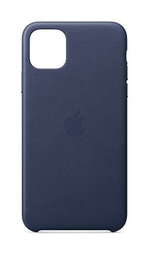 Image of Apple Leather Case (for iPhone 11 Pro Max) - Midnight Blue