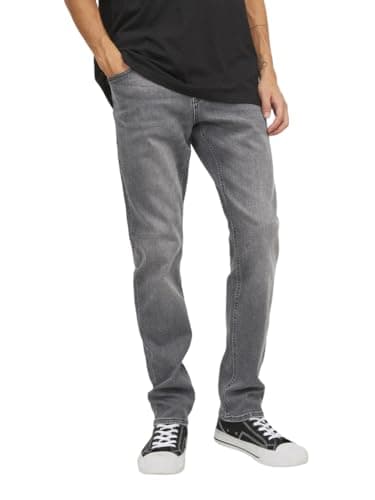 Image of JACK & JONES Glenn Original SQ 349-Faded Denim-W32-32L (Light Grey)