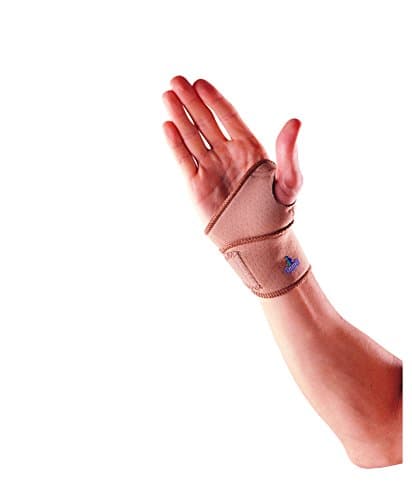 Image of OPPO Wrist Wrap Support – Adjustable Compression Brace for Weak or Stiff Wrists – Neoprene for Flexibility & Support – Fits Left or Right Hand