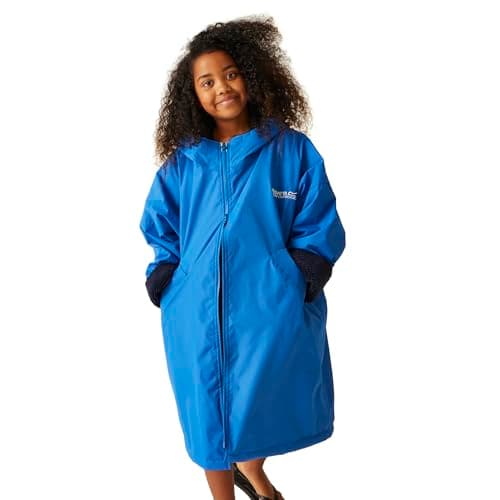 Image of Regatta Unisex Kids Waterproof Changing Robe Oversized Fleece Lined Windproof