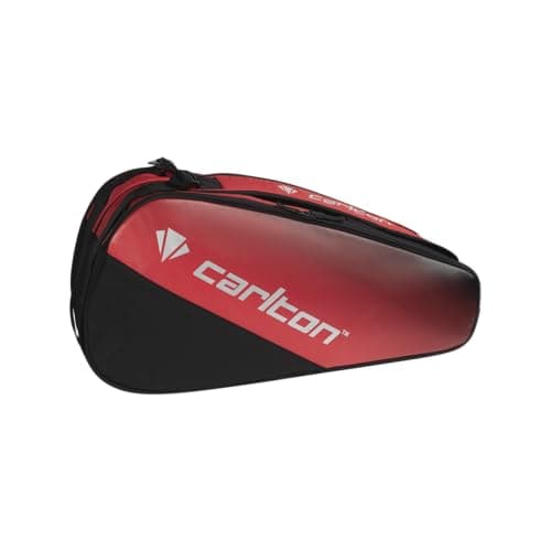 Image of Carlton Pro 2-vaks Badminton Racket Bag, Black/Red