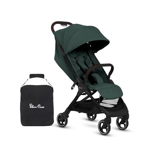 Image of Silver Cross - Clic 2 Compact Stroller & Travel Bag - Travel Stroller For Life On The Go - Foldable & Lightweight - Suitable From Birth To 4 years - Conifer