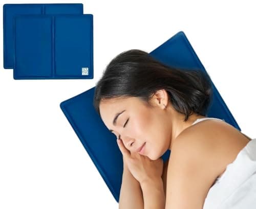 Image of ZYBUX - Cooling Gel Pillow Magic Multi-Function w/Cooling Relief Pillow Cushion Mat Absorbs and Dissipates Heat | Helps Improve Quality of Sleep and Optimal Sleeping Temperature - Pack of 2 (30x40cm)