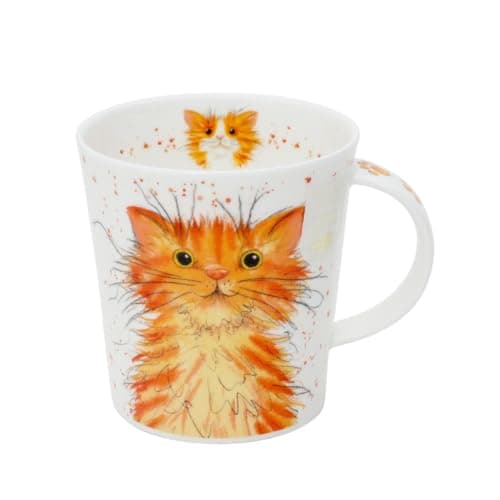 Image of Dunoon Lomond Fine Bone China Cat Mug Catter Splatter (LO-Cats-Ginger)