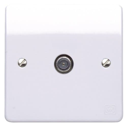Image of Mk K3555WHI 1-Gang Single F-Type SAT