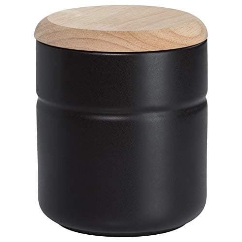 Image of Maxwell & Williams AV0090 Tint Ceramic Storage Jar with Lid - Black, 600 ml