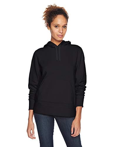 Image of Amazon Essentials Women's Regular-Fit Fleece Pullover Hoodie (Available in Plus Size), Black, S