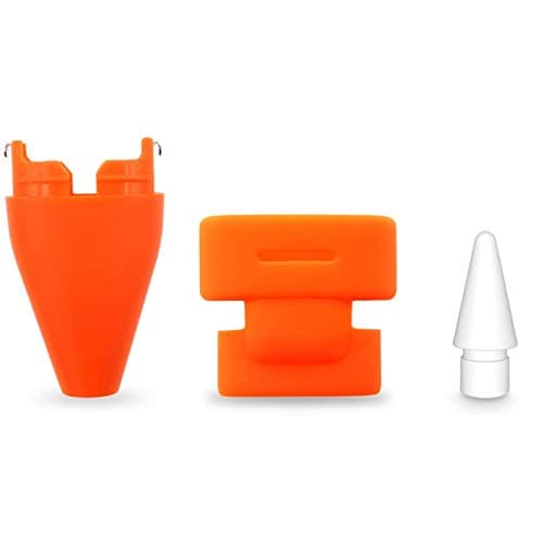 Image of sciuU Replacement Pencil Tips + Cap Set Compatible with Logitech Crayon Digital Pencil, Replacement Accessories Nib+ Nib Cover+ Protective Cap Combo for Logitech Crayon