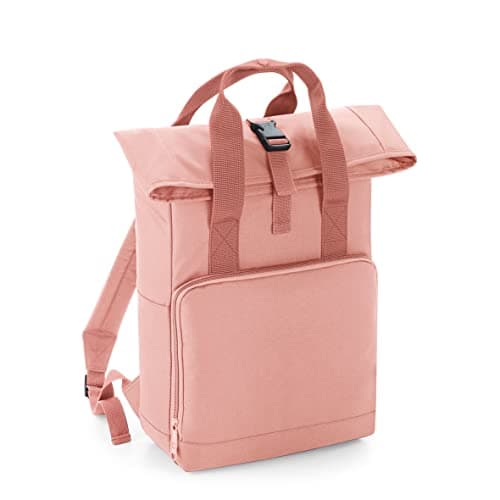 Image of BagBase BG118 Twin Handle Roll-Top Backpack - Blush