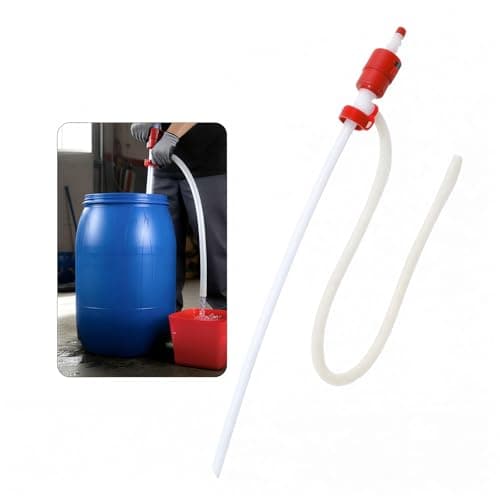 Image of Large Manual Syphon Pump 150cm – Heavy Duty Hand Transfer Pump for Fuel, Water & Oil – Multi-Purpose Liquid Transfer Hose