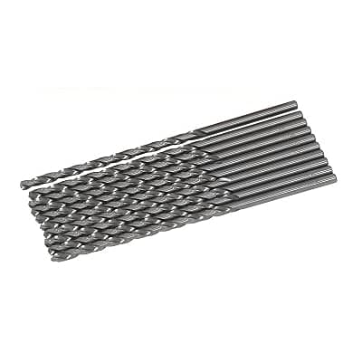 Image of 4.0mm x 119mm Silver Ground Long Series Metal HSS Twist Drill Bits Pack of 10