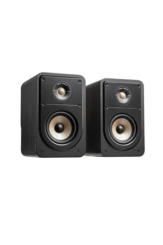 Image of Polk Audio SIGS15ELBK Signature Elite Es15, High Resolution Bookshelf Speakers For Home Theater, Stereo Speakers, Black