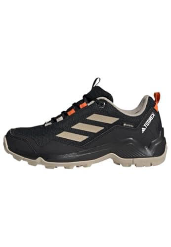 Image of adidas Women's Terrex Eastrail Gore-TEX Hiking Shoes, core Black/Wonder Beige/semi Impact Orange, 4.5 UK
