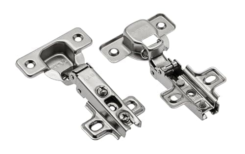 Image of GTV Standard Kitchen Cabinet Door Hinge 35mm x 35mm, Classic Style, Steel, Unfinished, Gray