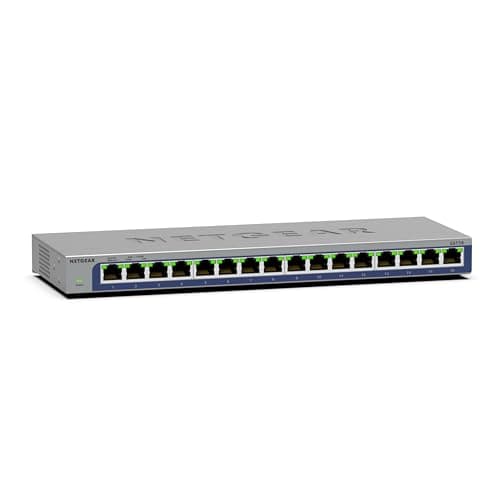 Image of NETGEAR 16-Port Gigabit Ethernet Unmanaged Switch (GS116) - Desktop or Wall Mount, and Limited Lifetime Protection