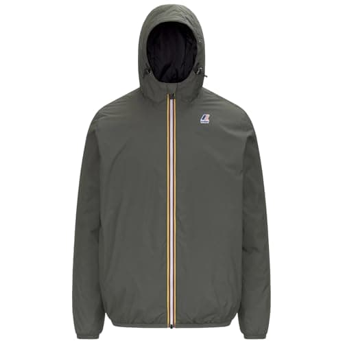 Image of K-Way Le Vray 4.0 Claude Warm Green Blackish Jacket Size L, GREEN BLACKISH, L