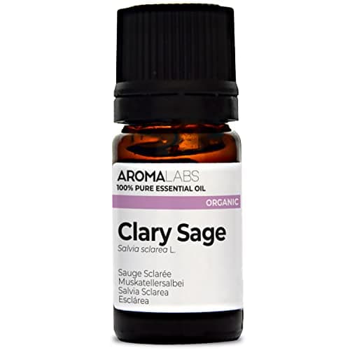 Image of Aroma Labs Essential Oil, 100% Pure, Ecocert Certified Organic - Best Therapeutic Grade Essential Oil, Organic Clary Sage, Neutral, 5 ml