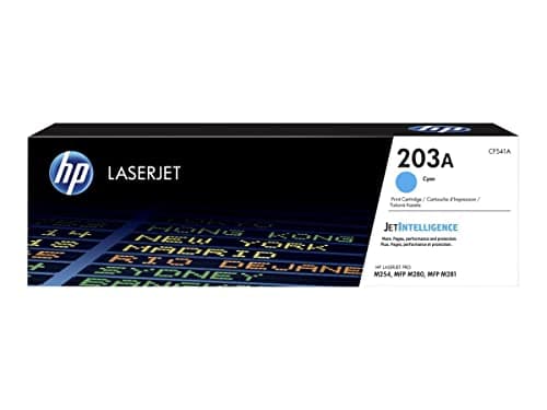 Image of HP CF541A 203A Original LaserJet Toner Cartridge, Cyan, Single Pack