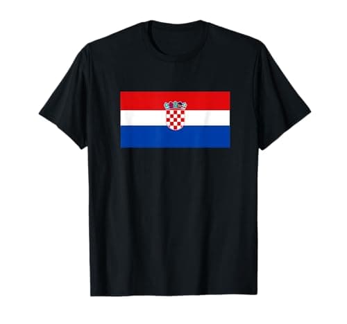 Image of Croatia 2021 Flag Love Soccer Cool Support for T-Shirt