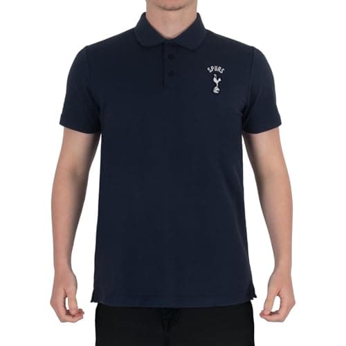 Image of Tottenham Hotspur FC Official Football Gift Mens Crest Polo Shirt Navy Large