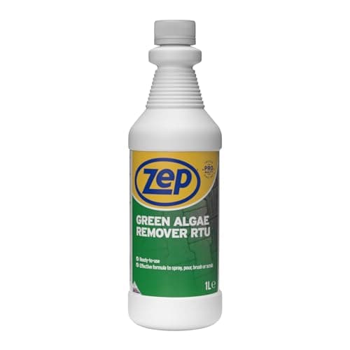 Image of Zep Green Algae Remover Spray 1L - Ready to Use Outdoor Patio & Path Cleaner for Stone, Cement, Glass & Tiles, Algae Cleaner for Hard Surfaces, Spray and Leave Formula