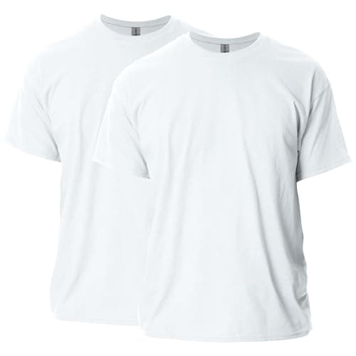 Image of Gildan Unisex's Ultra Cotton T-Shirt, Style G2000, Multipack, White (2-Pack), 4XL (Pack of 2)