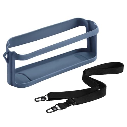 Image of Silicone Cover Skin for Anker Soundcore Motion X600, Shockproof and Anti-Drop Bluetooth-Compatible Speaker Cover with Shoulder Strap (Blue)