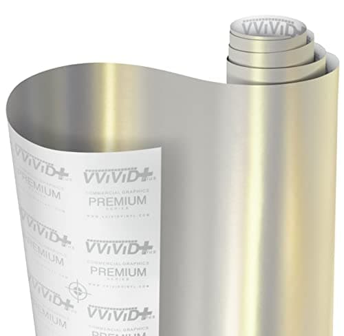 Image of VViViD+ Satin Galaxy Nardo Grey Vinyl Car Wrap Adhesive Film Roll with Air Release Technology (1ft x 5ft)