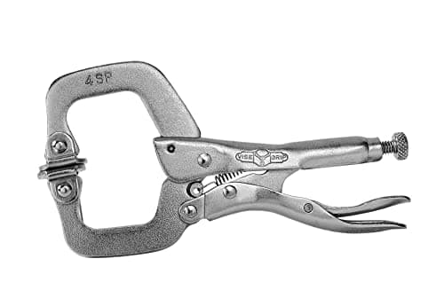 Image of Visegrip 4sp Locking C Clamp 4in - Swivel Pad