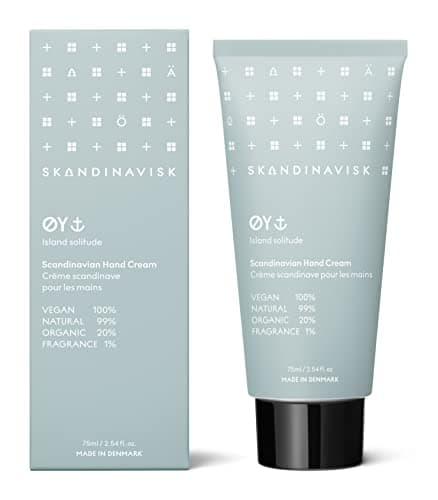 Image of Skandinavisk Øy Hand Cream Crabapple and Dog Water Mosses and Green Leaves, Powder Blue, Rose, 75 ml