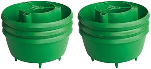 Image of HOMION Plant Halos Pots Watering Crop Support Garden Plant Halo (9, GREEN)