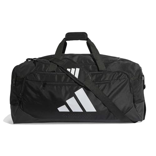 Image of adidas Unisex Training Defender Duffle Bag Large, Black/White, One Size