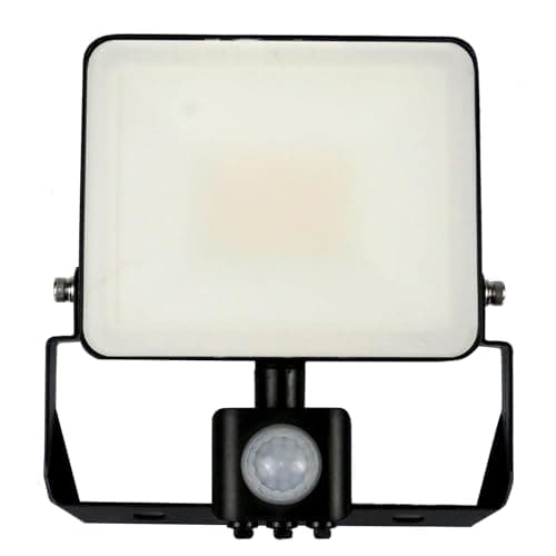 Image of paul russells 10W Outdoor Motion Sensor Light, LED Security Floodlight with PIR Sensor, 1200LM Daylight 6500K, IP65 Waterproof, Mains Powered Outdoor Lights for Garden, Garage, Front Door