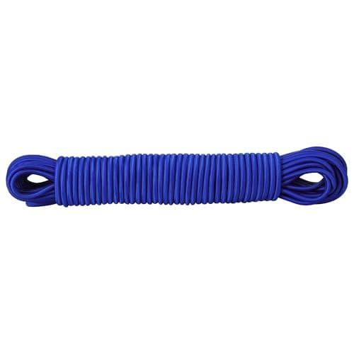 Image of PRETEX Bungee Shock Cord - Versatile Elastic Cord Rope - Weather Resistant & Shock Absorbent Long Bungees Strap - Heavy Duty Cords for Packing Securing DIY - 5mm x 20m - Blue