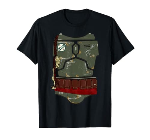 Image of Star Wars Distressed Boba Fett Armor T-Shirt
