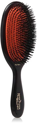 Image of Mason Pearson B2 Extra Small Pure Bristle Hair Brush - Dark Ruby