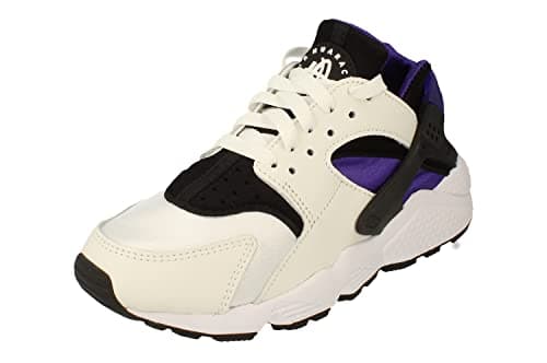 Image of NIKE Womens Air Huarache Running Trainers DH4439 Sneakers Shoes (UK 3.5 US 6 EU 36.5, White Black Purple 105)