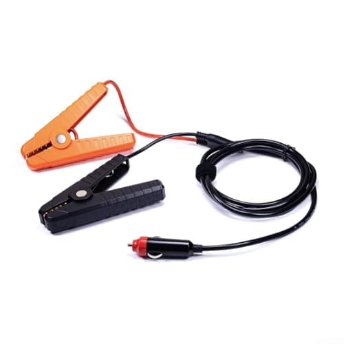 Image of 12V Battery for CHARGER Cable, 16AWG Tinned Copper with for ALLIGATOR Clips for Car RV Solar Panel, 1.75m Orange and Black Wire