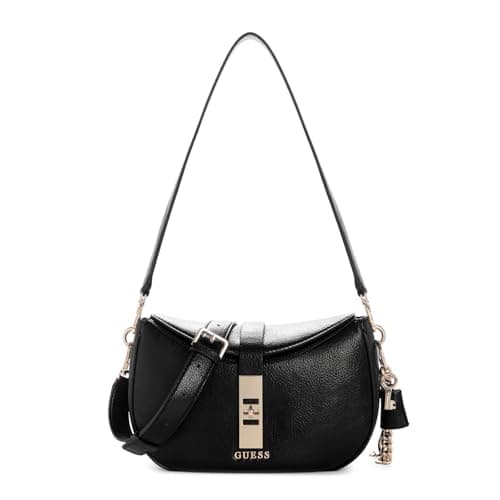 Image of GUESS Brooke Shoulder Bag, Black, One Size, Brooke Shoulder Bag
