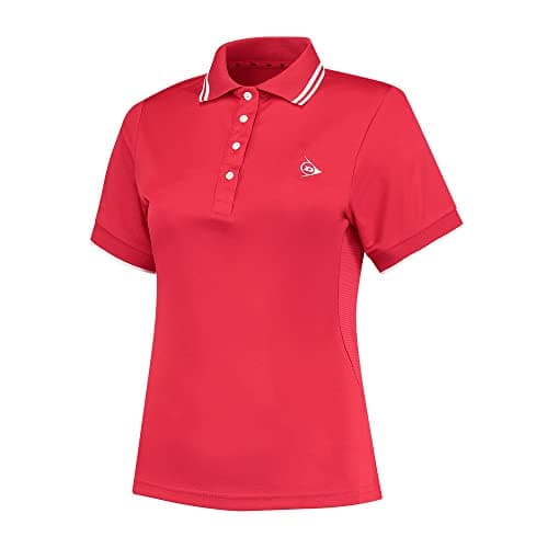 Image of Dunlop Sports Women's Club Ladies Polo Shirt, red, XS
