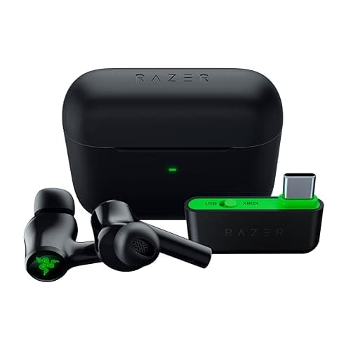 Image of Razer Hammerhead HyperSpeed - Wireless Multi-Platform Gaming Earbuds for Xbox (HyperSpeed Wireless, Active Noise Cancellation, Bluetooth 5.2, Up to 30 Hours of Battery Life) Black