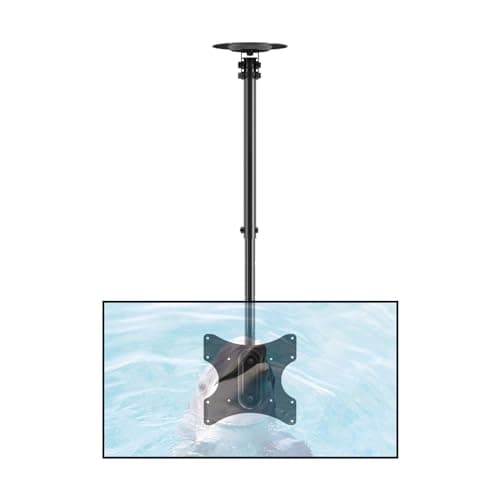 Image of suptek Ceiling TV Mount for Most 23-43 inch LCD LED Plasma Panel Display with Max VESA 200x200mm Loaded up to 35kg/77.16lbs Height Adjustable MC3260