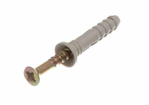 Image of Hammer Fixing Nylon Concrete Wall Widow Door Frame Plug M5 X 30MM Pack of 20