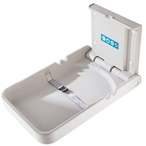 Image of Modunful Vertical Baby Changing Unit with Sign, Wall Mounted Diaper Changing Stations, Changing Table for Commercial Restrooms, Grey Model M-B1