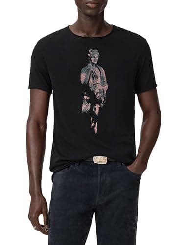 Image of John Varvatos Men's Sculpture Tee, Black