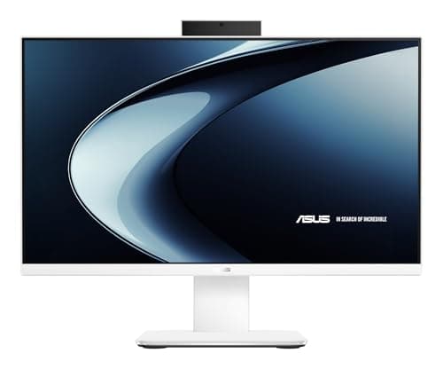 Image of ASUS V400 All-in-One Desktop PC, Intel Core i5-13420H, 8GB DDR5 RAM, 512GB SSD, 23.8" Full HD Display, Windows 11 Home, White