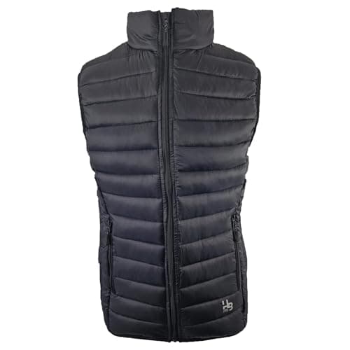 Image of Hazy Blue Polar Freezeway Insulated Bodywarmer Vest Quilted Baffle Padded Gilet (UK, Alpha, M, Regular, Regular, Black)