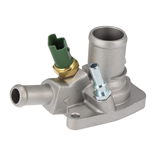 Image of X AUTOHAUX Silver Tone Thermostat Housing for Car 55193669 55250824 55202176